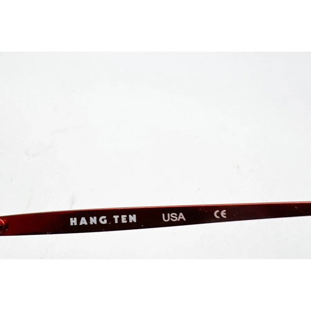 Hang Ten Eyeglasses Womens Red Rimless HT1249 06D 52-18-138